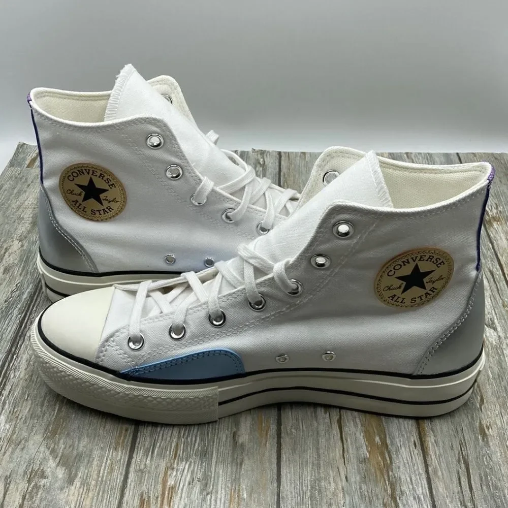 Converse Converse All Star Lift Platform Chrome Sneaker Shoes size 10